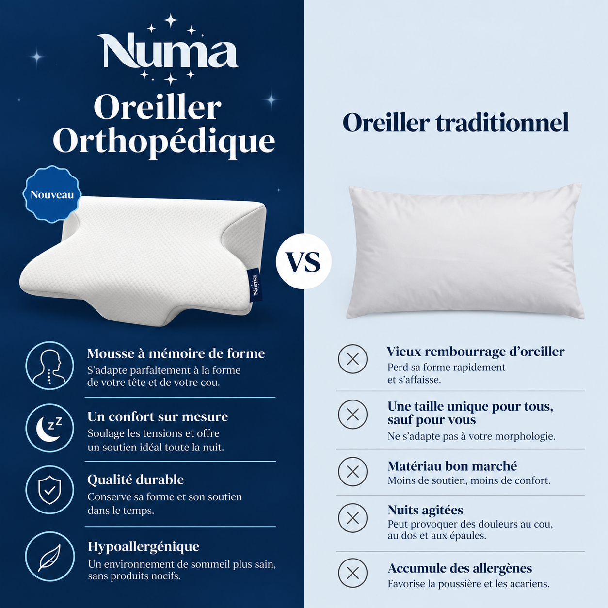 Oreiller Numa